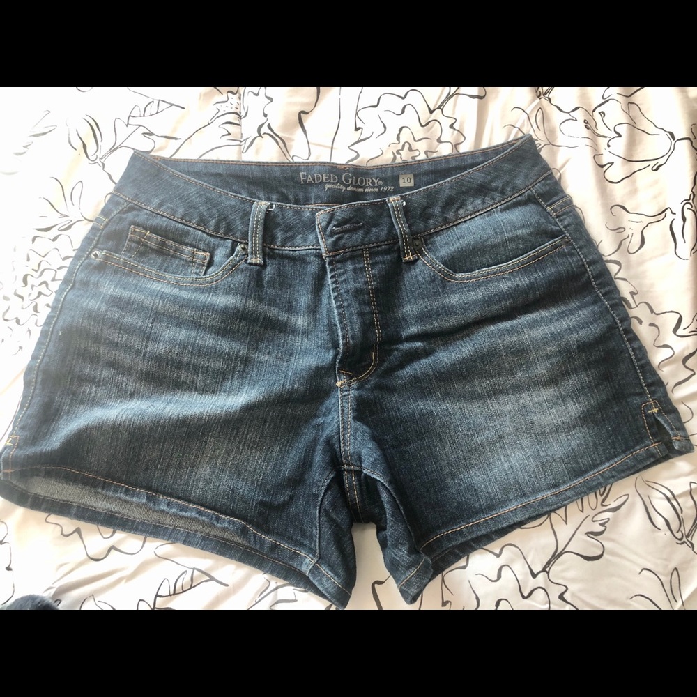 Faded Glory denim jean shorts